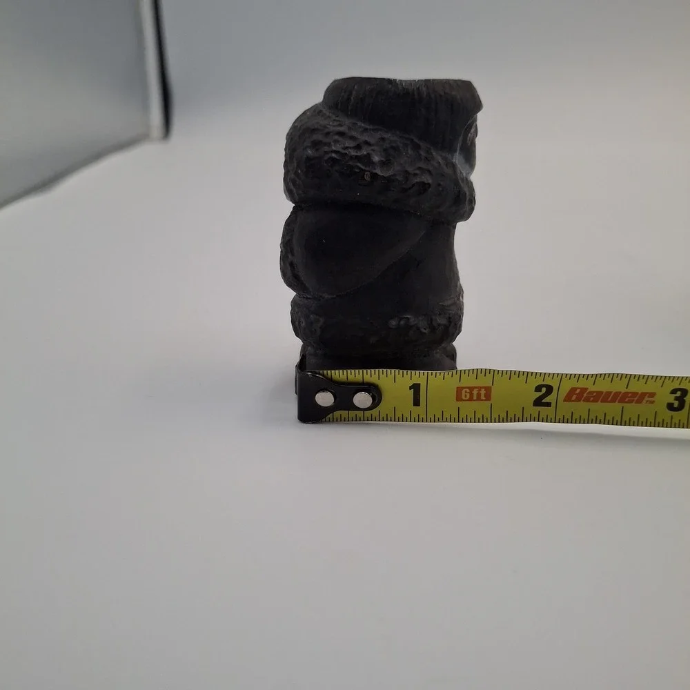 Vintage Authentic Handicraft Eskimo Inuit Figurine Candle Holder Pair 3.25